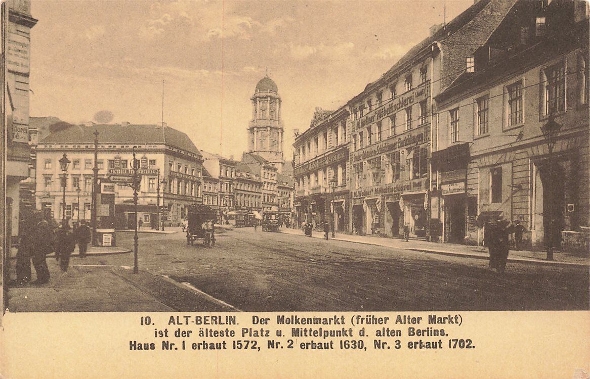 Berlin – Molkenmarkt, Alt-Berlin series, circa 1900s — original card photograph