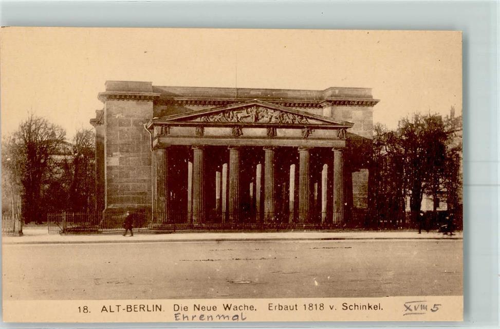 Berlin – Neue Wache, Alt-Berlin series, circa 1900s — original card photograph
